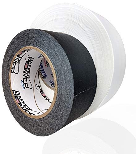 Image of Gaffer Tape Gaffer's Choice Ultra - White Gaffers Tape 2 Inch x 60 Yard - THE Biggest ROLL - Heavy Duty Tape - Easiest to Tear Cloth Tape