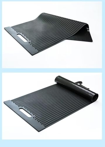 Tabla de cortar de silicona antideslizante rectangular negra miniatura 5