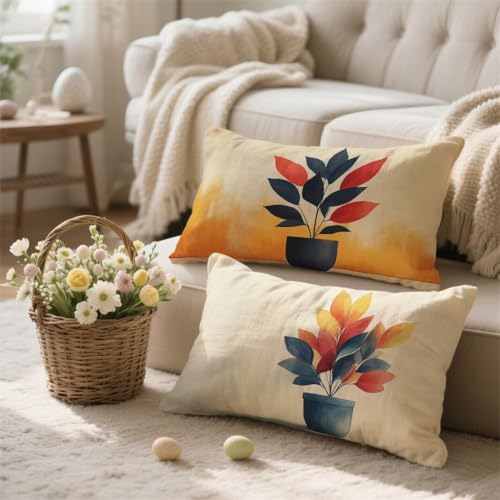 Funda Cojin 70x90 Marina de Guerra Cojines Exterior Funda de Almohada Impermeable Lino Cojin Blanco Cojines Sofa Decorativo Duradero Cremallera Oculta para Cama Sofa Terraza Salon Balcón Jardin I-112