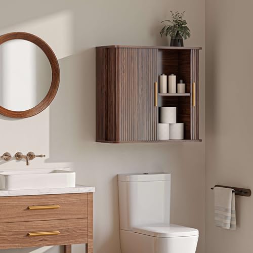 FIMELLO 29.5" W Bathroom Wall Cabinet, Laundry Room Cabinets Wall