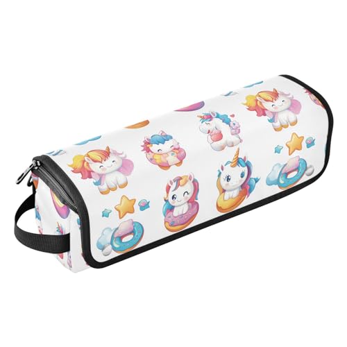 Bolsa de viaje resistente al calor para herramientas de cabello Unicorn Hug Marble - organizador portátil para planchas y rizadores