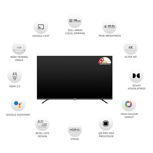 Image of Onida 127 cm (50 inchs) Nexg Series 4K Ultra HD Smart QLED Mini LED Google TV MZ50MIN