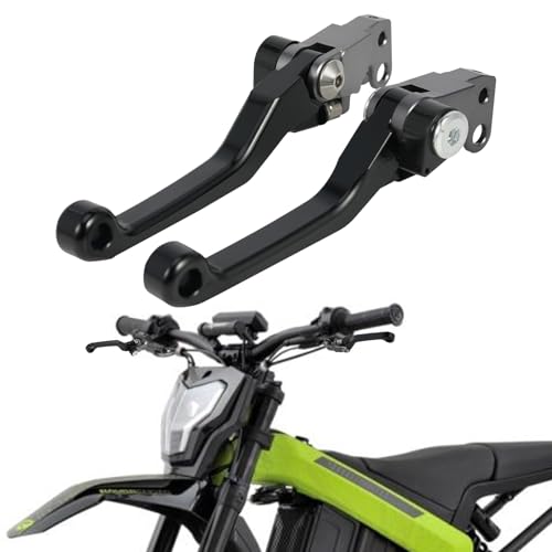 Leviers de frein de guidon de moto en aluminium Mantis 72v noir
