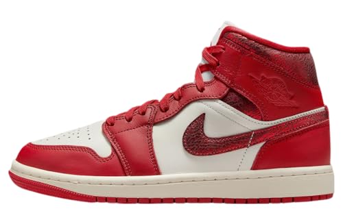 Basket Nike Air Jordan 1 Mid femme des finitions soignées en cuir véritable haut de gamme