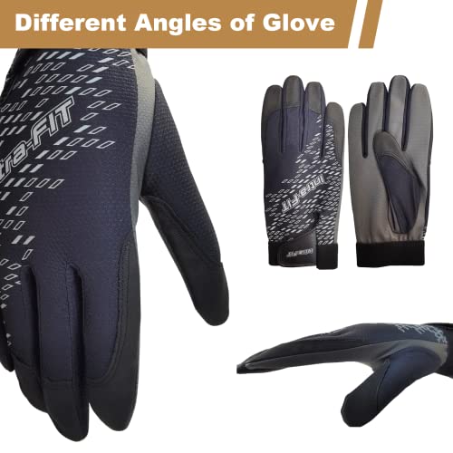 Intra-Fit Advanced Racquetball Gloves - Superior Tacky Grip, Quick-Dry Fabric, Adjustable Fit | Japan-Made Pu Palm #TOP5