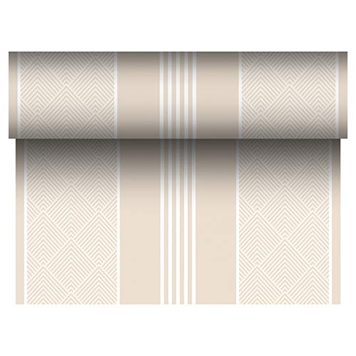 PAPSTAR 4 Tischläufer, stoffähnlich, PV-Tissue Mix ROYAL Collection 24 m x 40 cm Champagner Elegance 86506 Tissuetischläufer Premium stoffähnlich Muster Motiv