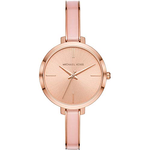 Michael Kors Women's Jaryn Quartz Watch with Stainless-Steel-Plated Strap, Rose Gold/Multi, 8