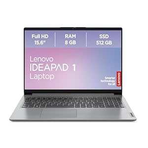 Lenovo IdeaPad 1 Laptop | 15,6″ Full HD Display | AMD Ryzen 3 7320U | 8GB RAM | 512GB SSD | AMD Radeon Grafik | Windows 11 Home | grau | QWERTZ | 3 Monate Premium Care