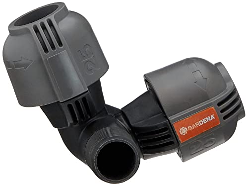 Gardena Raccordo Angolare Per Filetto Esterno Per Sistema Pop-Up: Raccordo Per Il Collegamento Di Irrigatori A Turbina T 380 25 Mm X 3/4 Pollice (2783