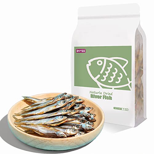 Bnyee 7 Oz Dried River Fish - 100% Natural Food For Turtles, Terrapins, Cats, Reptiles, Large Tropicals,Rodents #TOP11