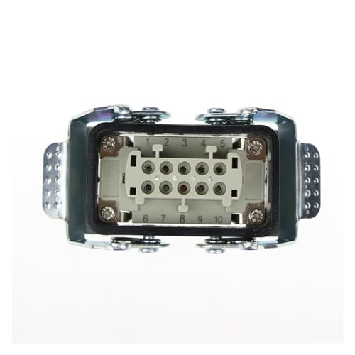 Conector rectangular H10B-HE-010-1 de alta resistencia con 16 pies de tornillo a500v 4
