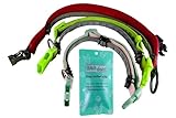 Clip para collar de perro: permite que el resto del collar protector se utilice para otro perro o la próxima temporada, 3 clips, 20 lazos de fijación