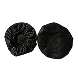 Micrófono de ruido de 100PC Cubierta de Tapa de cubierta No tejida Forma de caja Suministros de limpieza Cenicero Exterior Plástico (black, One Size)