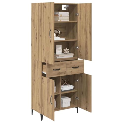 Tablero de madera de roble con almacenamiento para comedor y pasillo de casa 4