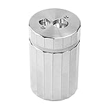 DUX Solid Aluminum Double Pencil Sharpener: Solid Aluminum Double (Silver)