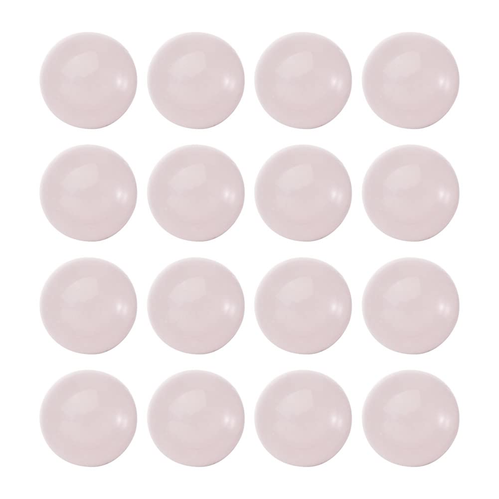 Craftdady 50PCS Flat Round Cabochon 8mm Natural Rose Quartz Chakra Healing Crystal Half Round Dome Cabs Flat Back Covers for Jewellery Making — image 1
