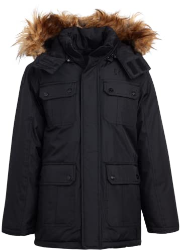 Dkny Boys’ Winter Coat – Weather Resistant Heavyweight Parka – Ski Jacket With Removable Hood (Sizes: 8-20), Size 14-16, Jade #TOP28