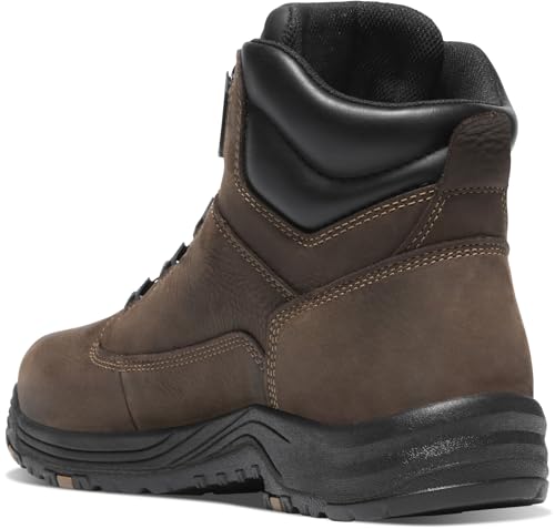 Image of Danner Caliper 6 inch Waterproof Work Boots for Men - Full-Grain Leather with Breathable Danner Dry Lining, Memory Foam Footbed & Non Slip Heel Outsole