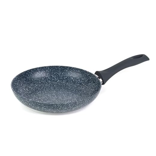 Russell Hobbs RH00841EU Sartén para freír antiadherente de la colección Nightfall Stone, 24 cm, de aluminio prensado, apto para placas de inducción, con mango de baquelita, mármol azul