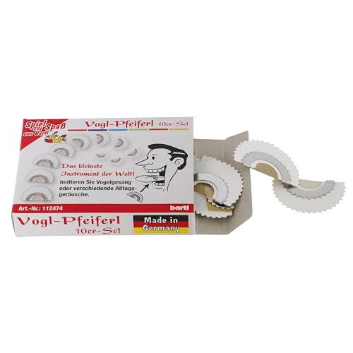 Bartl Vogl-Pfeiferl, Vogelfpeifen Pfeifen wie eine Nachtigall | Nostalgisches Instrument (10er Set)