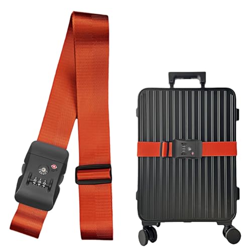 HOIKA TSAロックスーツケースベルト オレンジレッド