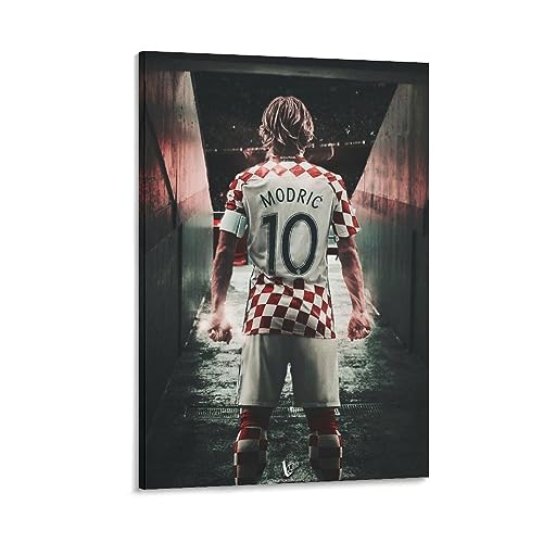 Luka Modri? ���J�E���h���b�` �T�b�J�[ �A�[�g�|�X�^�[ �L�����o�X �ǃA�[�g�z�[�� �o�X���[�� �Q�� �I�t�B�X���� �v�����g�|�p��i �C���e���A16x24inch(40x60cm)