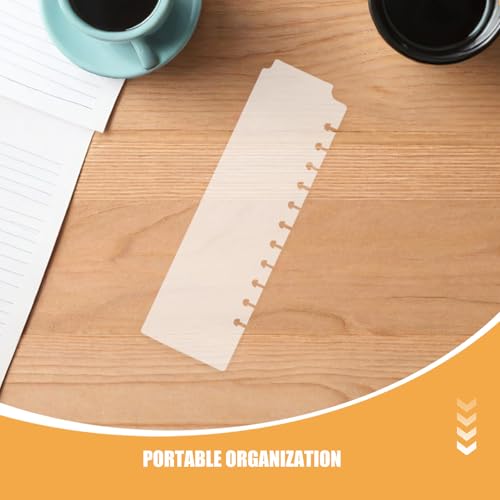 Healifty Plastic Binder Dividers for Looseleaf Pages for Portable Organization and Space Saving with Writable Tabs 10pcs Sturdy Page Dividers for Students and Professionals in Office - Image 3