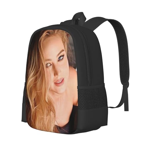 J-ennifer LawrenceBackpack, Simple Large Capacity Backpack, Large Capacity Design Black2