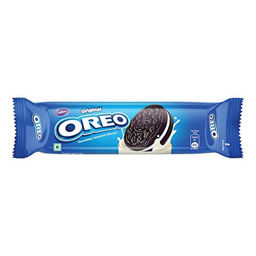 Image of Cadbury Oreo Vanilla Flavour Cookie Sandwich Cream Biscuit (113.75g / 120g grammage May Vary)