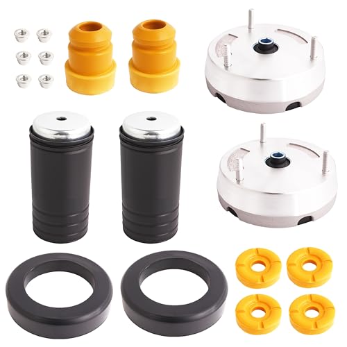 14PCS Front Strut Mount and Bump Stop Suspension Kit Compatible with BMW X5 E70 X6 E71 Shock Absorber Mount Upper Lower Spring Pad Support Cap Replaces 31336788776 31336774738 31336776391