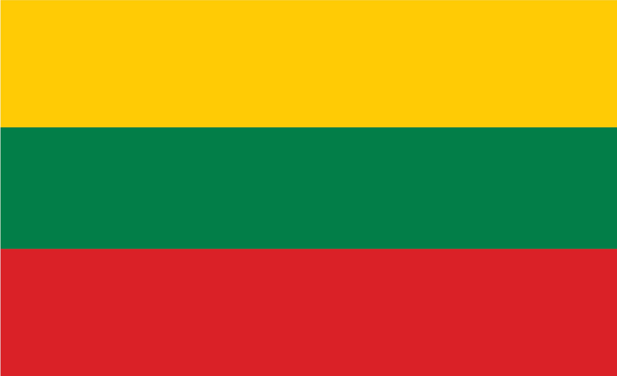 Drapeau de la Lituanie 200x120 cm parfait pour pavoiser votre bateau