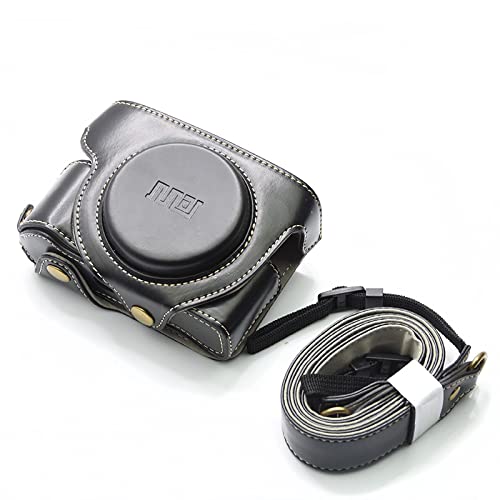 Rieibi G5 X Mark II Case, Leather Camera Case for Canon PowerShot G5X Mark  II Digital Camera, Protective Camera Case for Canon G5X II G5X2 with Strap