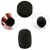 Tabanzhe 10 PCS Microphone Foam Covers,Mini Headset Microphone Noise Filter,Black Pop Shield Wind Protection Cover for Variety of Headset Microphone #2
