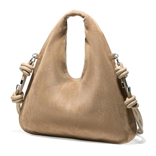 Bolso tote de gamuza pequeño para mujer miniatura 1