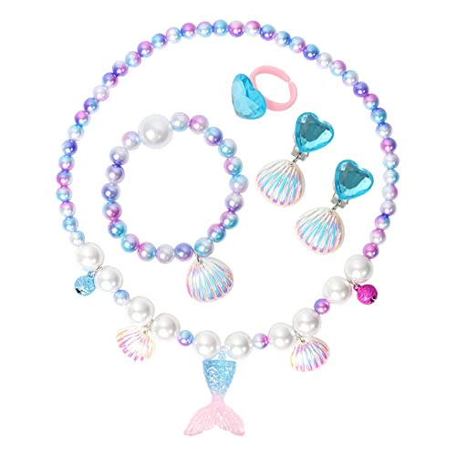 Kinder Schmuck Set Prinzessin - 5-teilig Mit Halskette & Armband