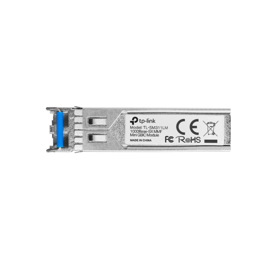 TP-Link Module SFP Gigabit, Module Mini GBIC Fibre multimode 1000Base-SX, Plug and Play, Interface LC/UPC, Distance jusqu'à 550/220 m (TL-SM311LM)
