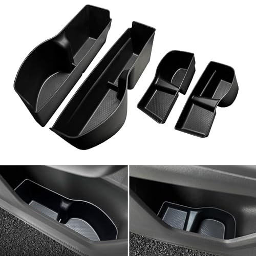 Door Side Storage Tray for Honda CRV Accessories 2023 2024 2025 Front and Rear Door Slot Pocket Tray Organizer Protector Cover Pad for Honda CRV TPE Material 4PCS