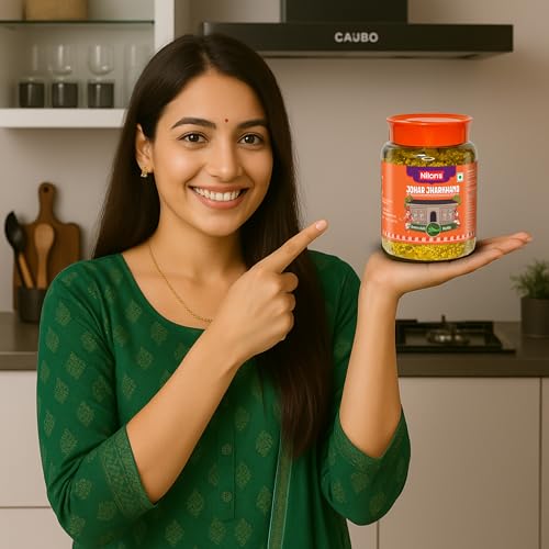 Image of Nilon's Johar Jharkhand Green Chilli Pickle (475g) Homemade Hari Mirch Ka Aachar | Spicy Pickle in Authentic Jharkhand Style with Green Chilli, Mustard Oil & Spices with No Added Artificial Colour