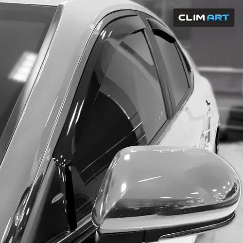 Image of CLIM ART in-Channel Incredibly Durable Rain Guards Compatible with Toyota Camry 2018-2024, Original Window Deflectors, Vent Window Visors, Vent Deflector, 4 pcs. - 618111