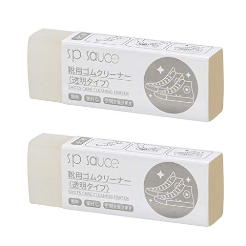 FXCO 2 Pièces Chaussures Portables Nettoyage Rapide Gomme Ménage En Peau De Mouton Mat Cuir Toile Daim Chaussures Sans Eau Nettoyant De Soin