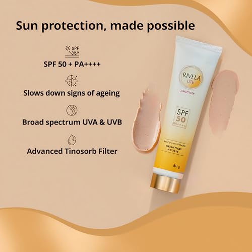 Image of Sunscreen SPF 50 PA++++, Weightless Mousse, 60g By Glorida
