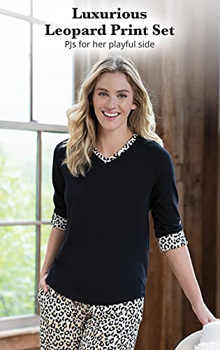 PajamaGram Womens Pajama Sets - Cotton Pajamas For Women, Leopard Print3