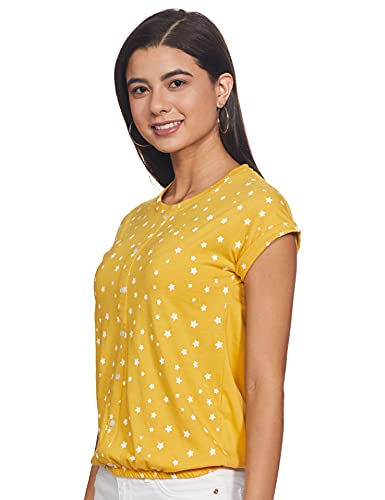 Image of Easybuy Women's Regular T-Shirt (AU21BH02LS Yellow M