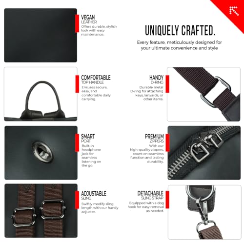 Image of FATMUG Small Vegan Leather Backpack For Women Stylish Convertible Shoulder Handbag Casual