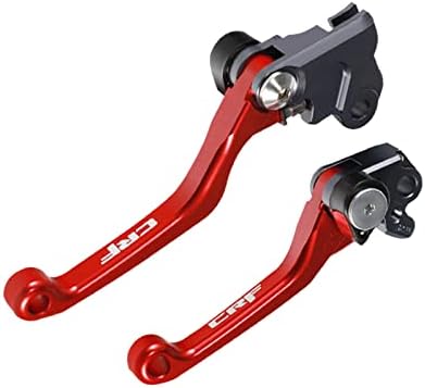 Adsspro Motorcycle Billet Foldable Brake Clutch Lever Handle CNC Aluminum Pivot for CRF150F CRF230F 2003-2020 CRF250F 2019-2022 CRF 230F 230 F 150F 150 250 250F Dirt Pit Bike Motocross Motorbike