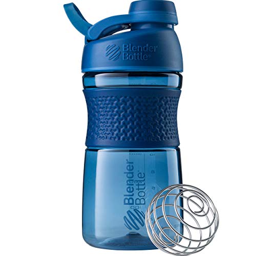 Garrafa coqueteleira BlenderBottle SportMixer, 591 ml, Navy