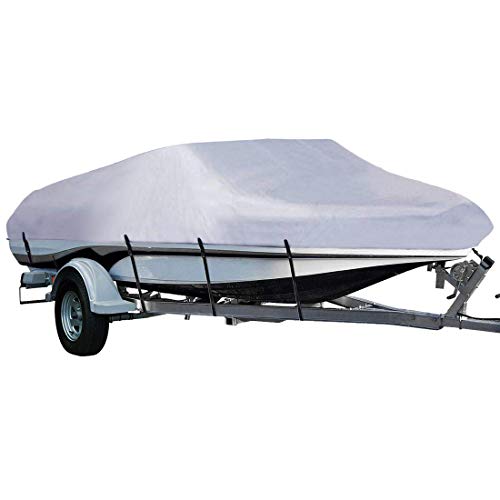 LEADALLWAY 210D Polyester Trailerable Boat Cover - Marine Grade Protection for Your Boat