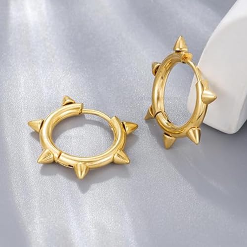 Image of Young & Forever Gift Stainless Steel Hoop Stud Earrings for Men and Boys