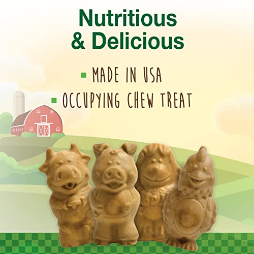 Image of Nylabone Healthy Edibles Natural Puppy Chews Long Lasting Treats for Puppies, Lamb & Apple Flavor, Small /Regular (4 Count) (Pack of 2)