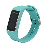INF Ersatzarmband kompatibel mit Polar A360 / A370, Wechselarmband, sportliches Uhrenarmband aus Silikon, Blau